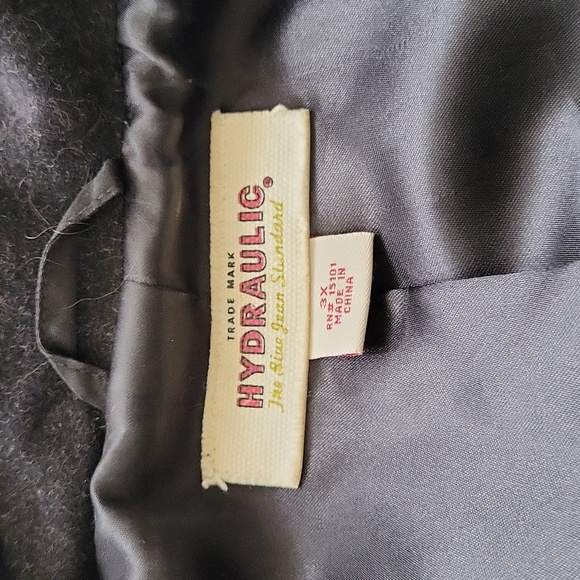 EUC like new wool Hydraulic women's black double breast pea coat oversized 3X - Picture 6 of 13